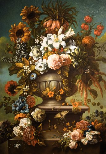 "Nature morte au vase de fleurs"